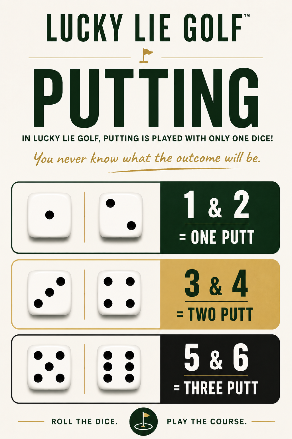 LUCKY LIE GOLF - BOARD GAME