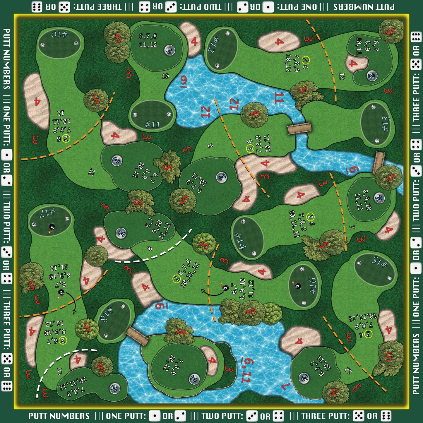 LUCKY LIE GOLF - BOARD GAME