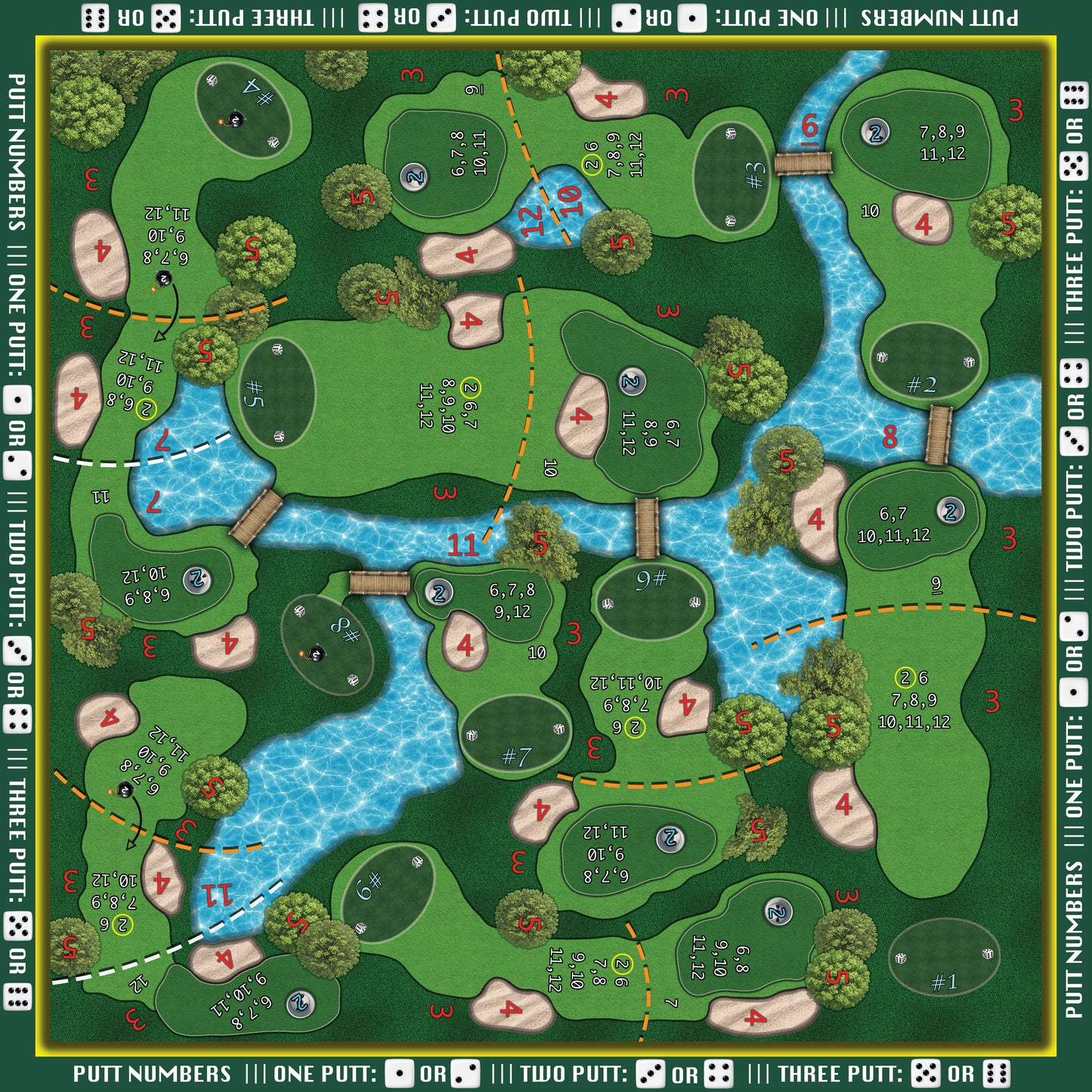 LUCKY LIE GOLF - BOARD GAME