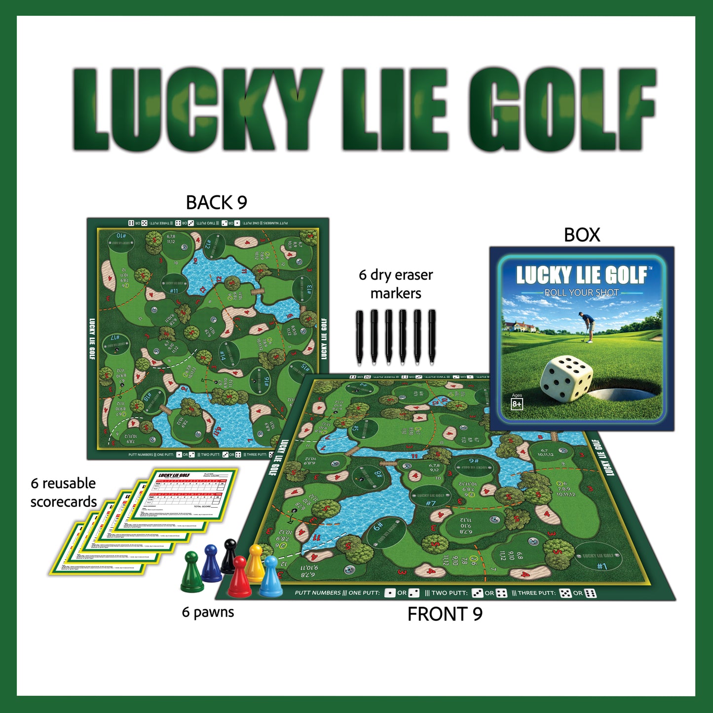 LUCKY LIE GOLF - BOARD GAME